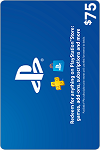PlayStation Network Live Card $75 US